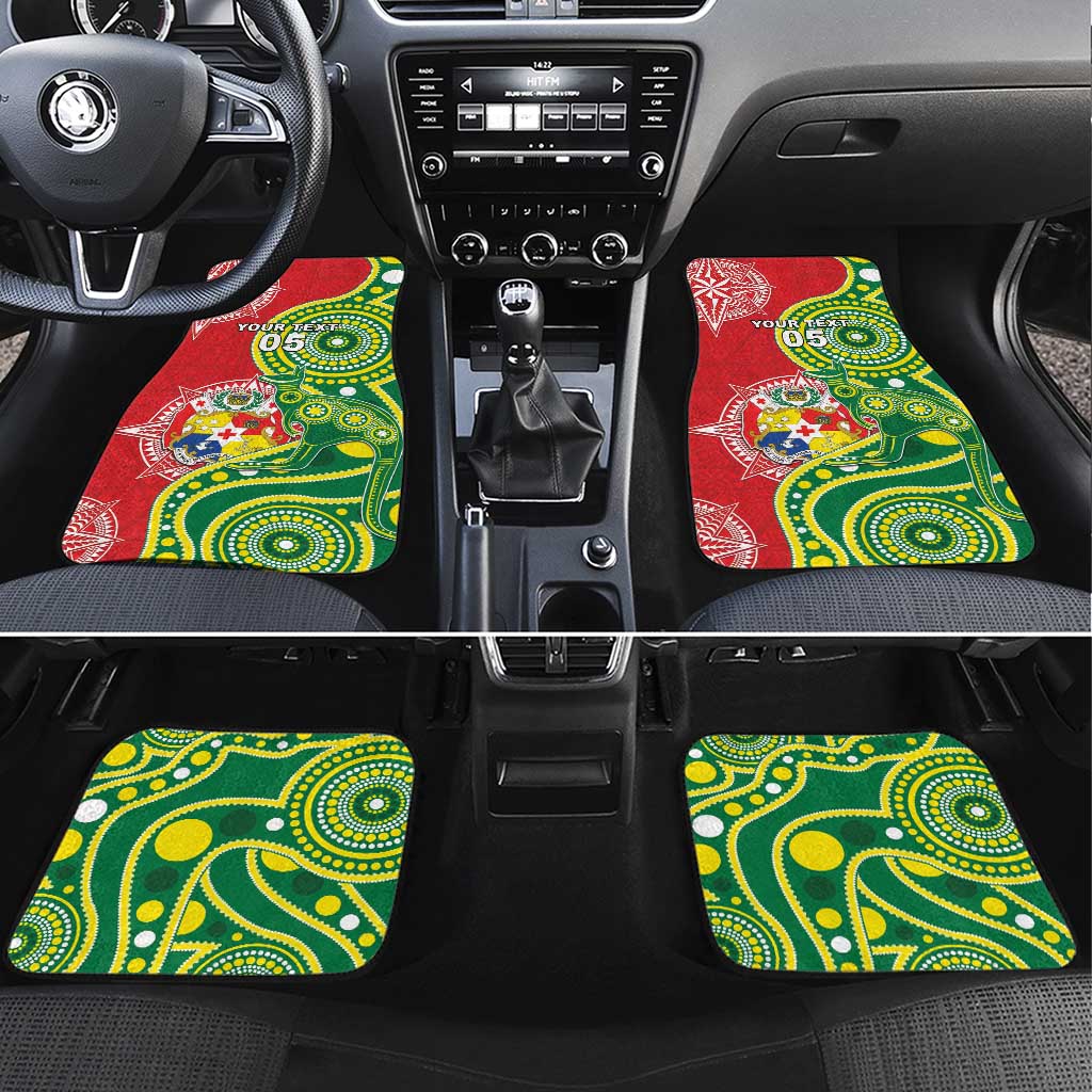 Tonga Australia Rugby Car Mats Kangaroos And Tonga Mate Maa Together