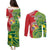 Custom Tonga Australia Rugby Couples Matching Puletasi and Long Sleeve Button Shirt Kangaroos And Tonga Mate Maa Together