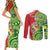 Custom Tonga Australia Rugby Couples Matching Short Sleeve Bodycon Dress and Long Sleeve Button Shirt Kangaroos And Tonga Mate Maa Together