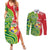 Custom Tonga Australia Rugby Couples Matching Summer Maxi Dress and Long Sleeve Button Shirt Kangaroos And Tonga Mate Maa Together