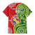 Custom Tonga Australia Rugby Family Matching Puletasi and Hawaiian Shirt Kangaroos And Tonga Mate Maa Together
