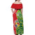 Custom Tonga Australia Rugby Off Shoulder Maxi Dress Kangaroos And Tonga Mate Maa Together