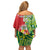 Custom Tonga Australia Rugby Off Shoulder Short Dress Kangaroos And Tonga Mate Maa Together