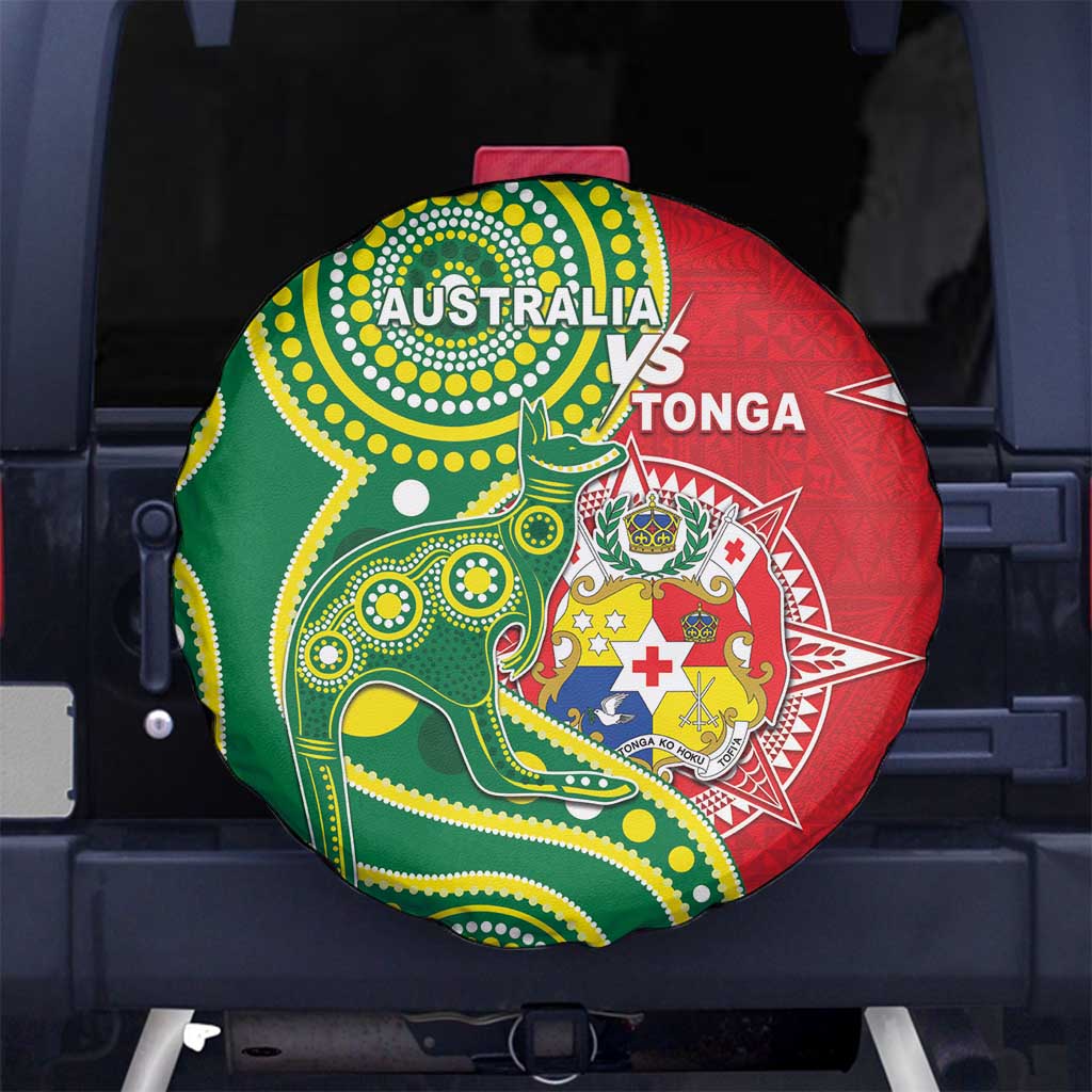 Tonga Australia Rugby Spare Tire Cover Kangaroos And Tonga Mate Maa Together