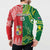 Custom Tonga XIII And Australia Kangaroos Button Sweatshirt Mate Maa Tongan Ngatu With Aboriginal