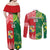 Custom Tonga XIII And Australia Kangaroos Couples Matching Off Shoulder Maxi Dress and Long Sleeve Button Shirt Mate Maa Tongan Ngatu With Aboriginal