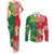 Custom Tonga XIII And Australia Kangaroos Couples Matching Tank Maxi Dress and Long Sleeve Button Shirt Mate Maa Tongan Ngatu With Aboriginal