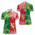 Custom Tonga XIII And Australia Kangaroos Women Polo Shirt Mate Maa Tongan Ngatu With Aboriginal