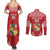 Custom Tonga Rugby Couples Matching Summer Maxi Dress and Long Sleeve Button Shirt Tonga Mate Ma'a Take The Lead