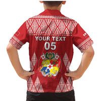 Custom Tonga Rugby Family Matching Mermaid Dress and Hawaiian Shirt Tonga Mate Ma'a Take The Lead LT05 - Polynesian Pride