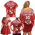 Custom Tonga Rugby Family Matching Off Shoulder Short Dress and Hawaiian Shirt Tonga Mate Ma'a Take The Lead