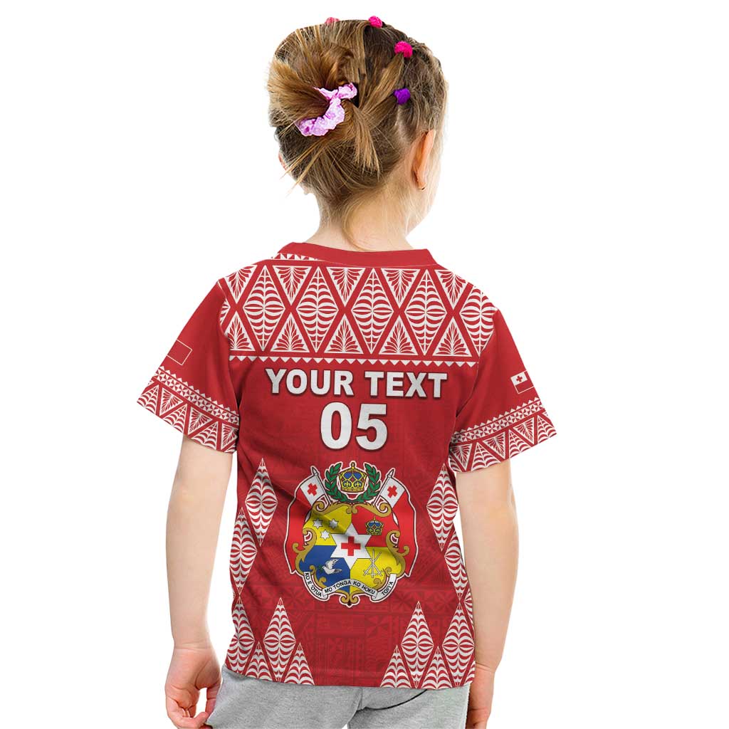 Custom Tonga Rugby Kid T Shirt Tonga Mate Ma'a Take The Lead