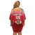 Custom Tonga Rugby Off Shoulder Short Dress Tonga Mate Ma'a Take The Lead