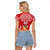 Custom Tonga Rugby Raglan Cropped T Shirt Tonga Mate Ma'a Take The Lead