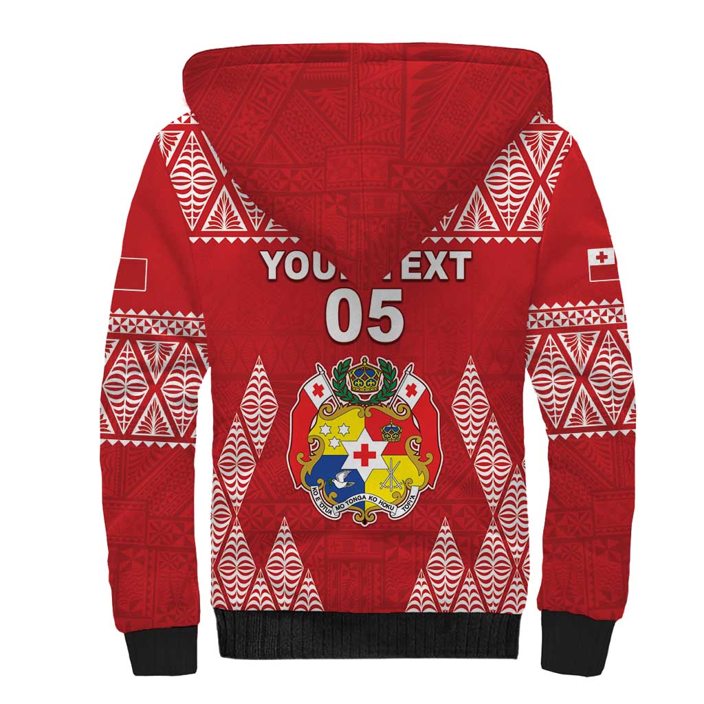 Custom Tonga Rugby Sherpa Hoodie Tonga Mate Ma'a Take The Lead