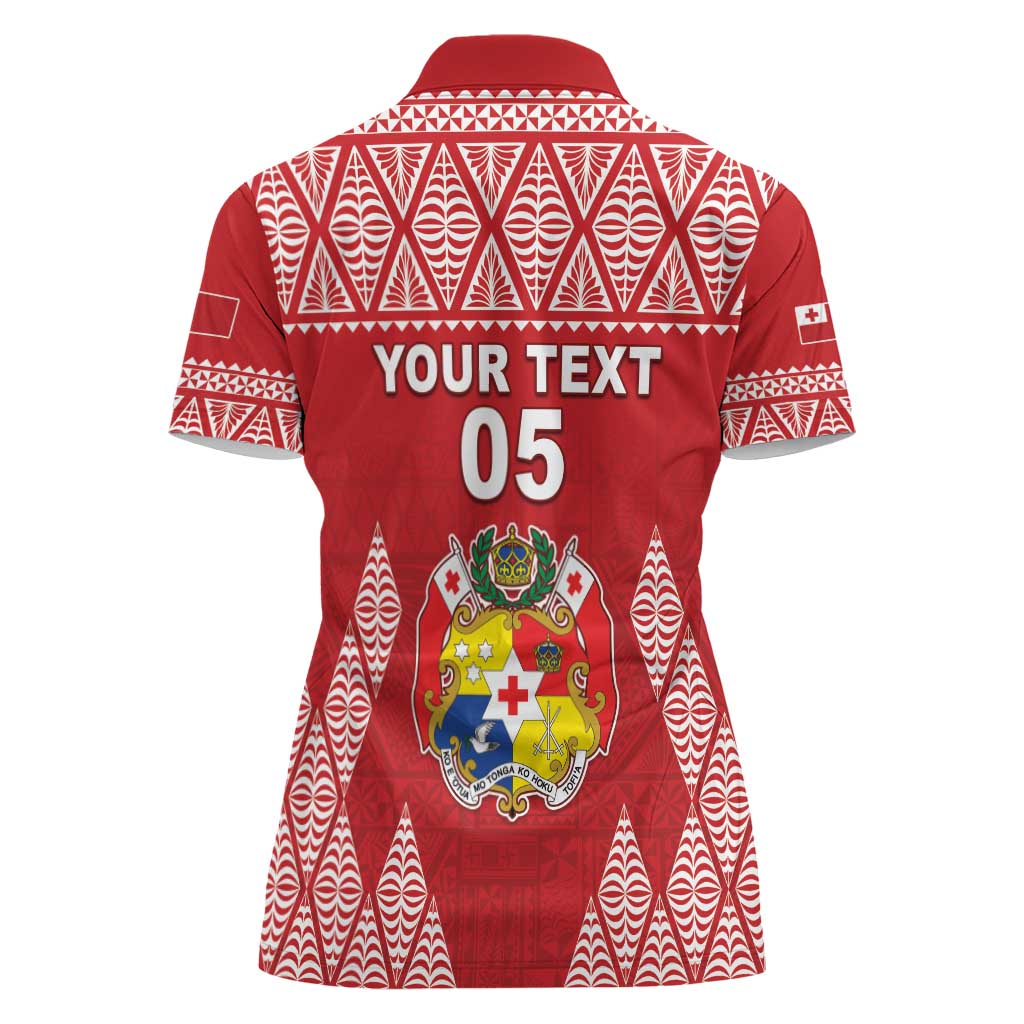 Custom Tonga Rugby Women Polo Shirt Tonga Mate Ma'a Take The Lead