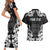 Personalised Aotearoa Couples Matching Short Sleeve Bodycon Dress and Hawaiian Shirt Toitu Te Tiriti O Waitangi LT05 - Polynesian Pride