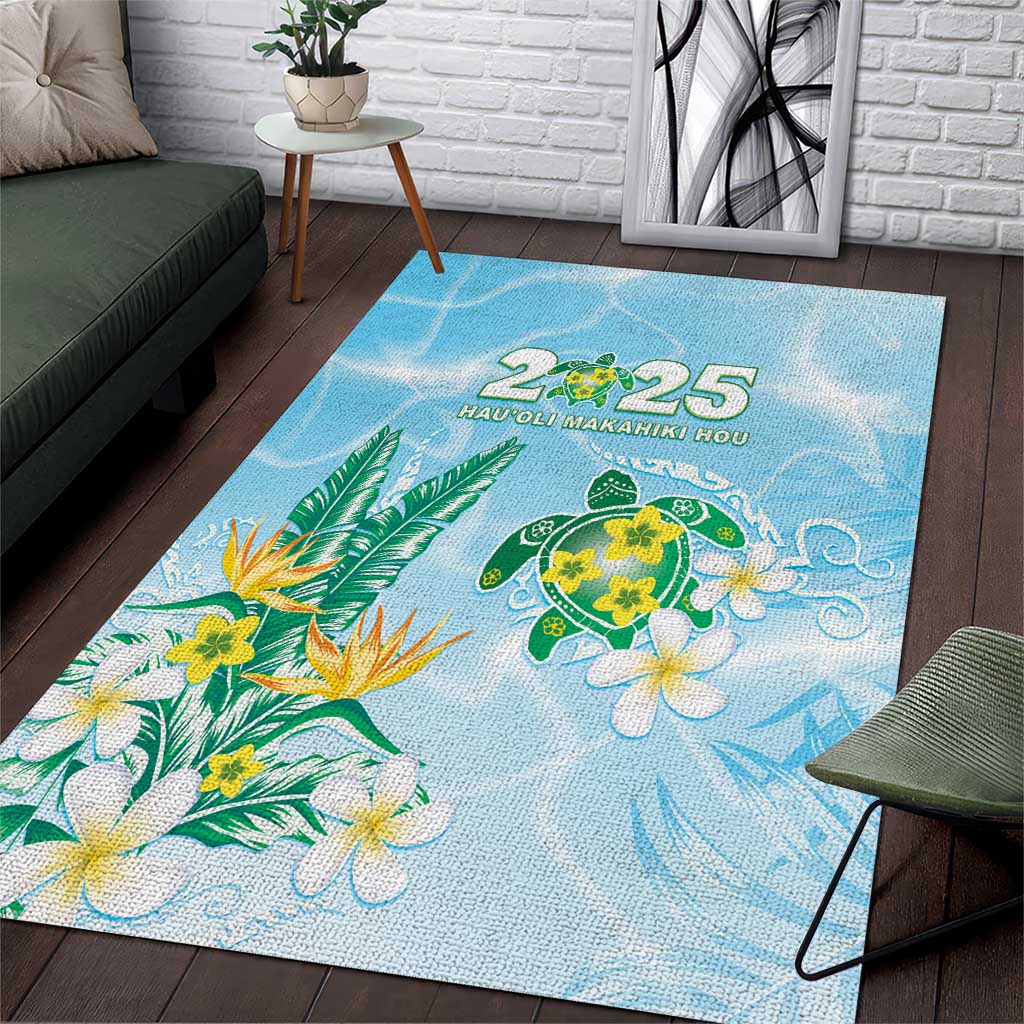 2025 Aloha Hawaii Area Rug Tropical Flowers And Honu