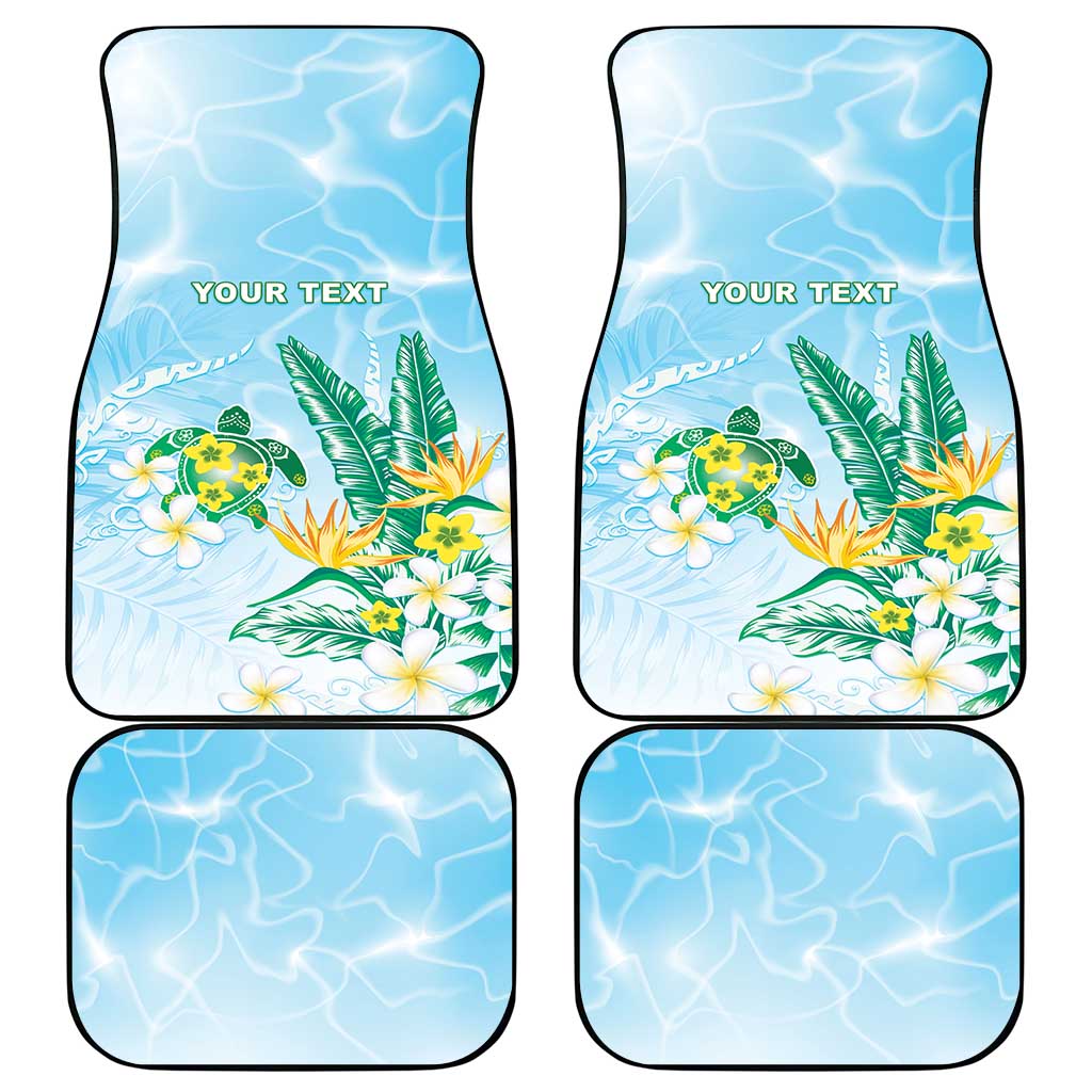 2025 Aloha Hawaii Car Mats Tropical Flowers And Honu