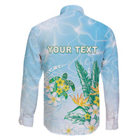 Personalised 2025 Aloha Hawaii Family Matching Off Shoulder Short Dress and Hawaiian Shirt Tropical Flowers And Honu