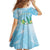 Personalised 2025 Aloha Hawaii Family Matching Short Sleeve Bodycon Dress and Hawaiian Shirt Tropical Flowers And Honu