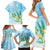 Personalised 2025 Aloha Hawaii Family Matching Short Sleeve Bodycon Dress and Hawaiian Shirt Tropical Flowers And Honu