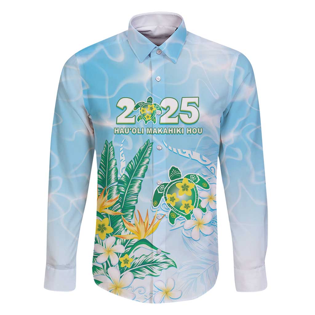 Personalised 2025 Aloha Hawaii Family Matching Tank Maxi Dress and Hawaiian Shirt Tropical Flowers And Honu