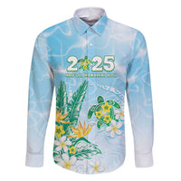 Personalised 2025 Aloha Hawaii Family Matching Tank Maxi Dress and Hawaiian Shirt Tropical Flowers And Honu