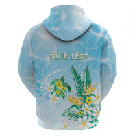 Personalised 2025 Aloha Hawaii Hoodie Tropical Flowers And Honu