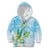 Personalised 2025 Aloha Hawaii Kid Hoodie Tropical Flowers And Honu