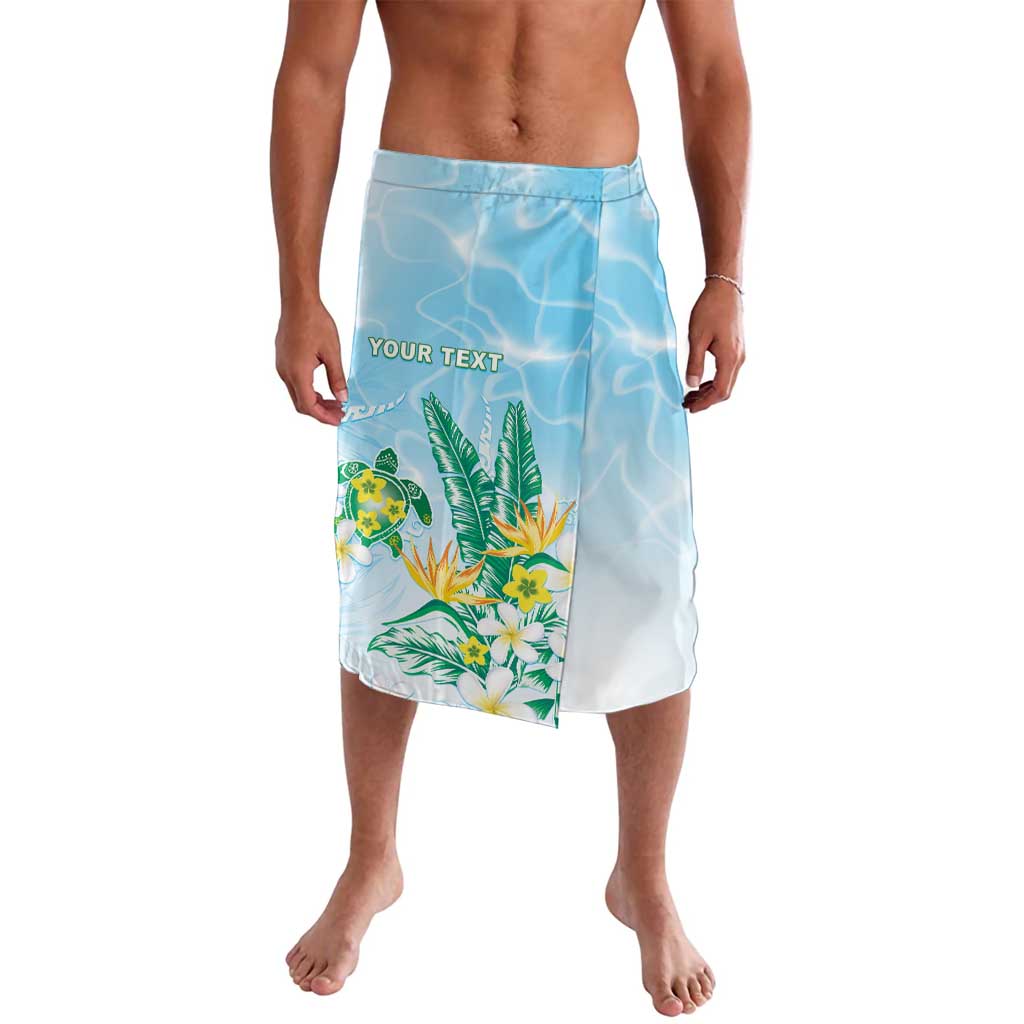 Personalised 2025 Aloha Hawaii Lavalava Tropical Flowers And Honu