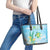 2025 Aloha Hawaii Leather Tote Bag Tropical Flowers And Honu