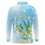 Personalised 2025 Aloha Hawaii Long Sleeve Polo Shirt Tropical Flowers And Honu