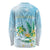 Personalised 2025 Aloha Hawaii Long Sleeve Shirt Tropical Flowers And Honu