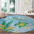 2025 Aloha Hawaii Round Carpet Tropical Flowers And Honu