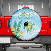 2025 Aloha Hawaii Spare Tire Cover Tropical Flowers And Honu
