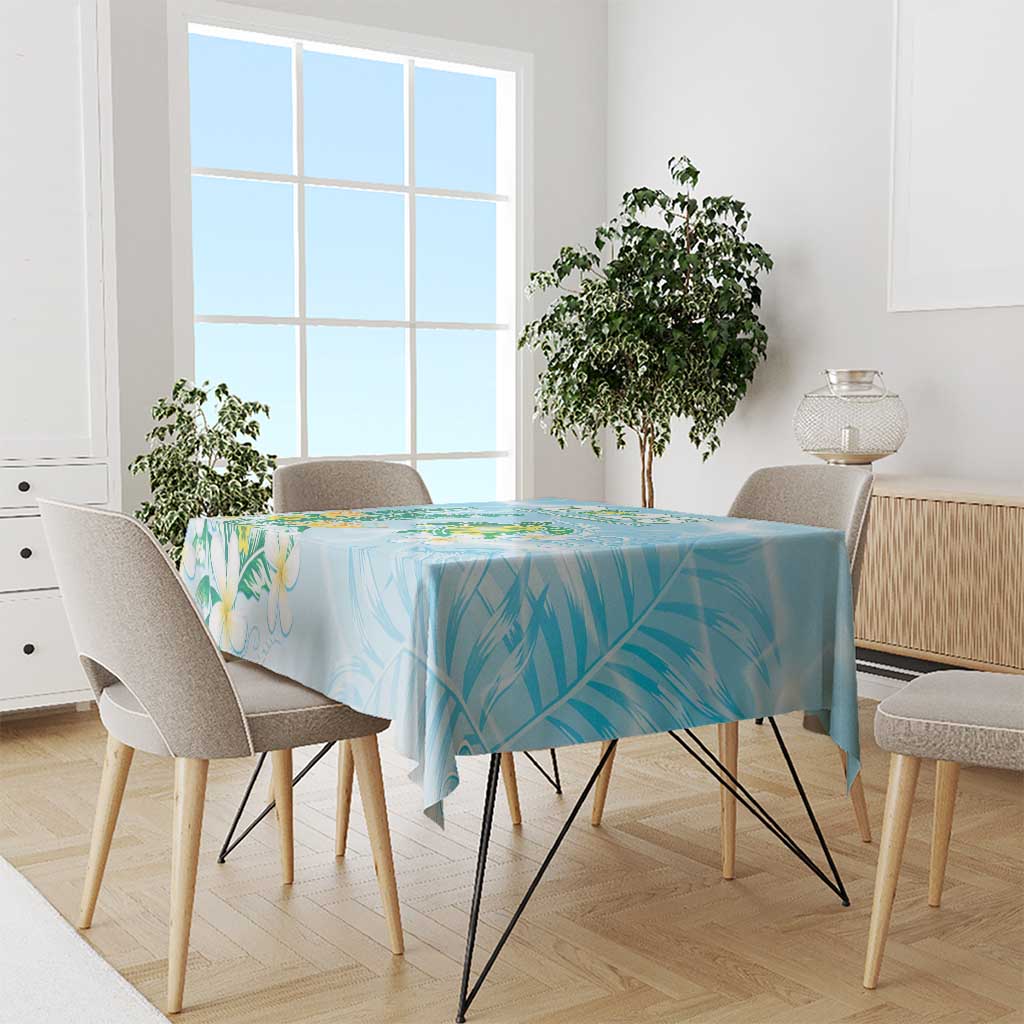 2025 Aloha Hawaii Tablecloth Tropical Flowers And Honu