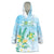 Personalised 2025 Aloha Hawaii Wearable Blanket Hoodie Tropical Flowers And Honu