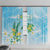 2025 Aloha Hawaii Window Curtain Tropical Flowers And Honu