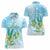 Personalised 2025 Aloha Hawaii Women Polo Shirt Tropical Flowers And Honu