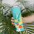 Hawaii Honu Skinny Tumbler Tropical Flowers Turquoise Gradient