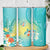 Hawaii Honu Skinny Tumbler Tropical Flowers Turquoise Gradient