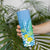 Hawaii Honu Skinny Tumbler Tropical Flowers Blue Gradient