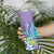 Hawaii Honu Skinny Tumbler Tropical Flowers Purple Gradient