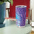 Hawaii Honu Tumbler Cup Tropical Flowers Purple Gradient