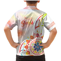 Happy Holi Festival Family Matching Mermaid Dress and Hawaiian Shirt Rangoli With Polynesian Pattern LT05 - Polynesian Pride