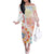 Happy Holi Festival Family Matching Off The Shoulder Long Sleeve Dress and Hawaiian Shirt Rangoli With Polynesian Pattern LT05 Mom's Dress White - Polynesian Pride