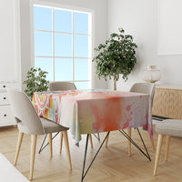 Happy Holi Festival Tablecloth Rangoli With Polynesian Pattern LT05 - Polynesian Pride