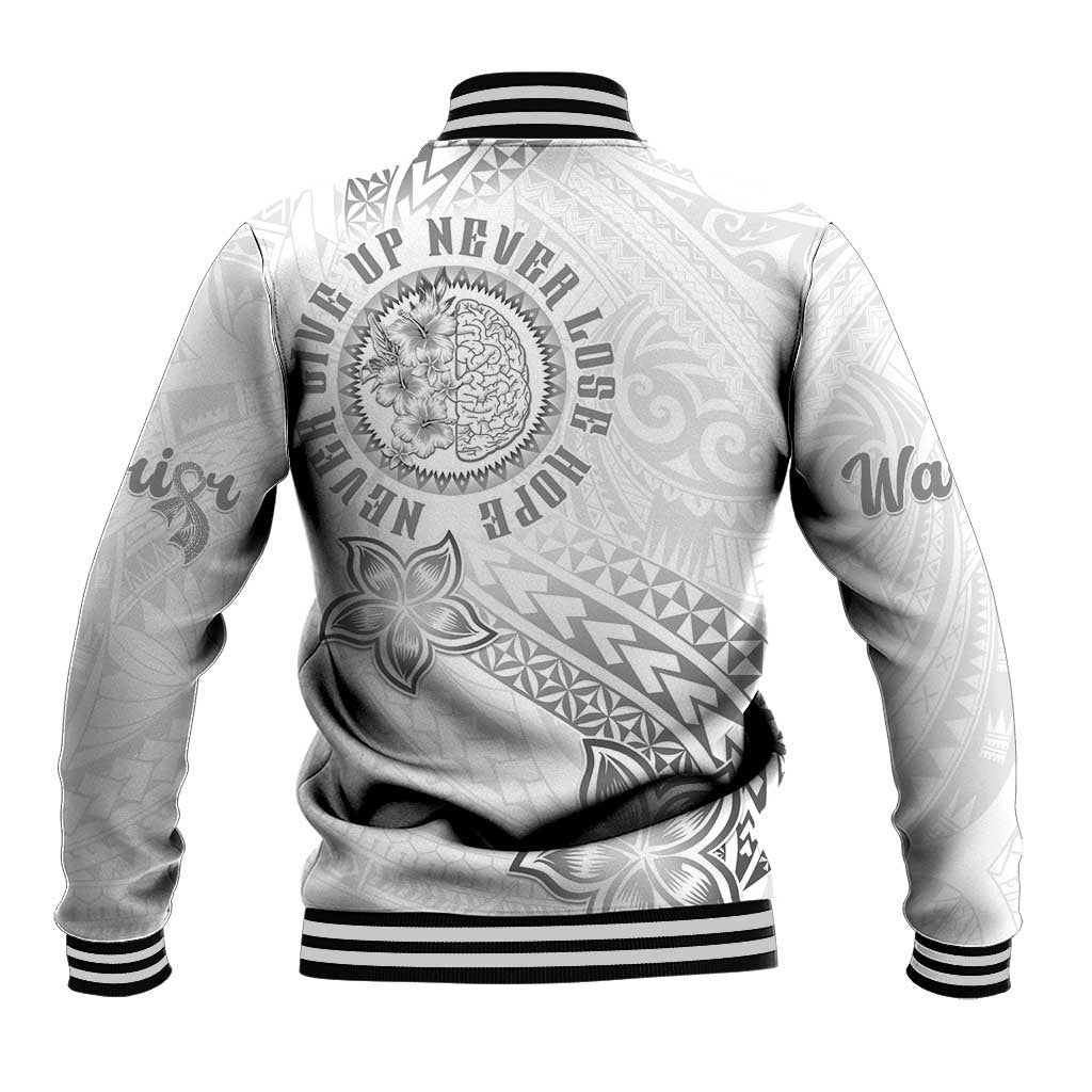 Brain Cancer Warrior Baseball Jacket Never Give Up