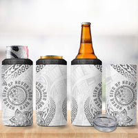 Brain Cancer Warrior 4 in 1 Can Cooler Tumbler Never Give Up